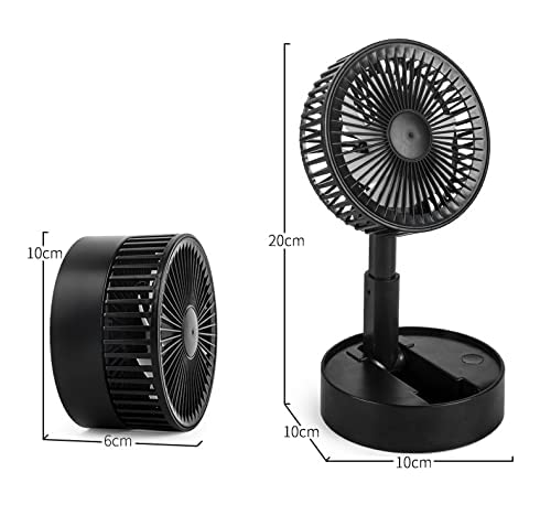 Mini Handheld Portable Fan USB Rechargeable Built-in Battery Operated (1200 mAh) Summer Cooling Desktop Fan with Standing Holder Handy Base for Home, Office, Outdoor (Multicolor)