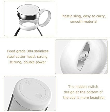 Portable & Rechargeable Electric USB 6 Blades Juicer Bottle Blender Grinder Fruit Mixer For Home and Travel