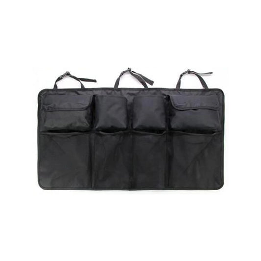 Polyester Multi Compartments Collapsible Portable Car Accessories (Black)