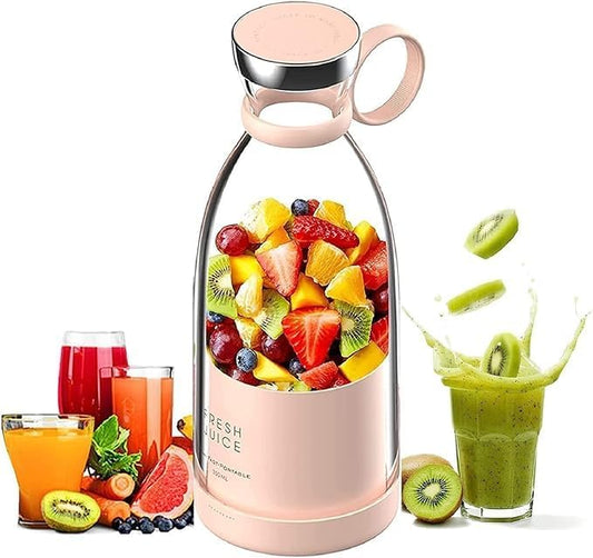 Portable & Rechargeable Electric USB 6 Blades Juicer Bottle Blender Grinder Fruit Mixer For Home and Travel