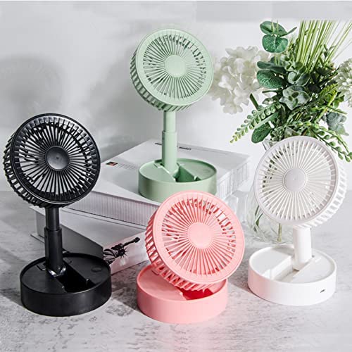 Mini Handheld Portable Fan USB Rechargeable Built-in Battery Operated (1200 mAh) Summer Cooling Desktop Fan with Standing Holder Handy Base for Home, Office, Outdoor (Multicolor)