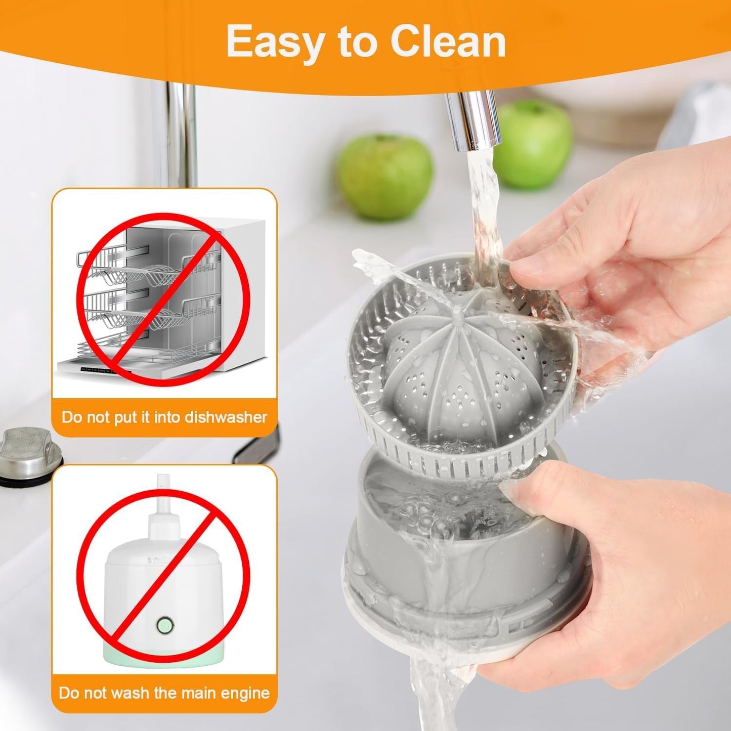 Electric Juicer Machine, Wireless Citrus Press Juicer, Manual Juice Maker, Mini portable instant Juice Machine For Fruit, 200ML Capacity - 45W