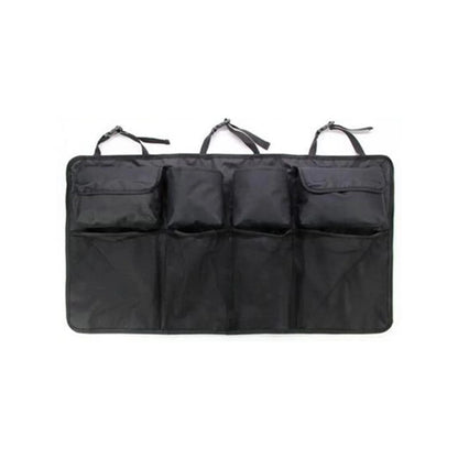 Polyester Multi Compartments Collapsible Portable Car Accessories (Black)